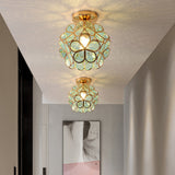 Velunae | Elegant Flower Ceiling Light with Acrylic Shade for Bedrooms, Hallways and Living Rooms