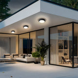 Lenae | IP65 Waterproof Flush Outdoor Ceiling Light in Aluminium for Porch, Patio, Gazebo and Entryway