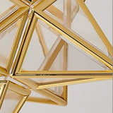 Alvessa | Star-Shaped Ceiling Light with Gold Finish for Warm Interior Lighting