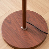 Evelisse | Retro-Inspired Floor Lamp with Amber Dome and Warm Glow