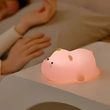 Amoura | Cute LED Night Light Rechargeable Soft Silicone Bedside Lamp