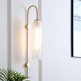 Orlissa | Modern Glass Wall Sconce with E26/E27 Base for Bedroom & Hallway Lighting