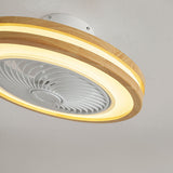 Solven | Japanese Style Solid Wood Ceiling Fan with Dimmable LED and Remote Control for Bedroom and Living Room