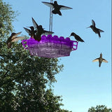 Moriel | Hanging Hummingbird Feeder with 30 Ports and Built-In Ant Guard for Garden and Patio
