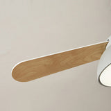 Borun | Nordic Ceiling Fan with Wooden Blades, Tri-Colour LED and Remote Control for Living Room and Bedroom