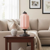 Averellea | Vintage Milk Glass Table Light with Bronze Base for Warm Ambient Lighting