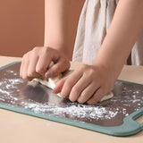 Orzen | Double-Sided Stainless Steel Chopping Board with Rice Husk Side for Safe Cooking