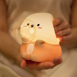 Amoura | Cute LED Night Light Rechargeable Soft Silicone Bedside Lamp