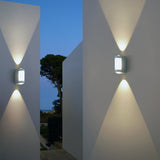 Vaselle | Nordic Up Down LED Outdoor Wall Light with Frosted Acrylic and IP65 Waterproof Aluminium Design