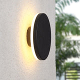 Tarev | Minimalist Round and Square Outdoor LED Wall Light with IP65 Waterproof Rating in Black or White