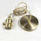 Sorviana | Vintage Style Ribbed Glass Pendant Lamp with Brass Finish for Dining Tables and Kitchen Islands