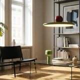 Lumelle | Bauhaus Inspired Pendant Light with Acrylic Disc and Architectural LED Lighting