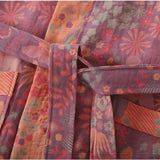 Kavyn | Lightweight Cotton Bathrobe with Vintage Print and Soft Comfort