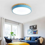 Lunara | Modern Wooden LED Ceiling Light in Natural Warm Tones