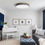 Lunara | Modern Wooden LED Ceiling Light in Natural Warm Tones