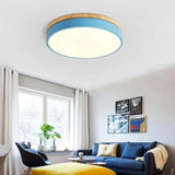 Lunara | Modern Wooden LED Ceiling Light in Natural Warm Tones