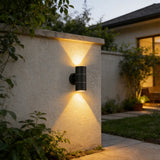Siro | Up Down Outdoor Wall Light in Stainless Steel with GU10 Fitting for Garden and Patio