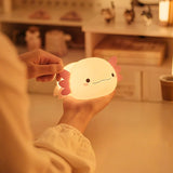 Amoura | Cute LED Night Light Rechargeable Soft Silicone Bedside Lamp