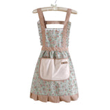 Molixa | Floral Cotton Kitchen Apron with Pockets for Cooking, Baking and Everyday Use