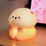 Amoura | Cute LED Night Light Rechargeable Soft Silicone Bedside Lamp