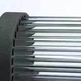 Kelun | Modern Outdoor Wall Light with Ribbed Glass Tube Design and IP65 Rating for Garden and Patio