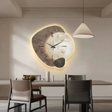 Avenire | Wood LED Backlit Wall Clock with Silent Quartz Movement in Three Styles for Living Room and Bedroom