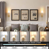 Elarisse | Wireless Rechargeable Wall Light with Remote Control and Modern Metal Design