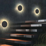 Tarev | Minimalist Round and Square Outdoor LED Wall Light with IP65 Waterproof Rating in Black or White