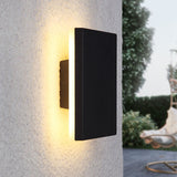 Tarev | Minimalist Round and Square Outdoor LED Wall Light with IP65 Waterproof Rating in Black or White