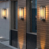 Brenor | Modern Outdoor Wall Light with Ribbed Acrylic Panel and IP68 Rating for Courtyard and Terrace