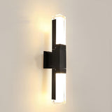 Nalo | Slim Outdoor Wall Light with IP65 Rating in Aluminium and Acrylic with Warm, Neutral or Cool White LED