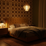 Elvoria | Architectural Glass Pendant Light with Layered Panels and Japandi Minimalist Design