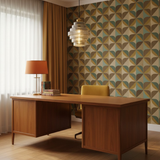 Elvoria | Architectural Glass Pendant Light with Layered Panels and Japandi Minimalist Design