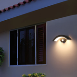 Vano | Modern Black Aluminium Outdoor Wall Light with Motion Sensor and IP65 Rating for Garden and Porch