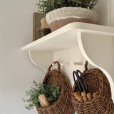 Elyvia | Handmade Rattan Wall Planter Basket for Plants and Flowers