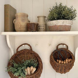Elyvia | Handmade Rattan Wall Planter Basket for Plants and Flowers