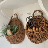 Elyvia | Handmade Rattan Wall Planter Basket for Plants and Flowers
