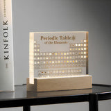 Serenyax | Illuminated Periodic Table Lamp with Real Elements Acrylic Display