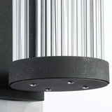 Kelun | Modern Outdoor Wall Light with Ribbed Glass Tube Design and IP65 Rating for Garden and Patio