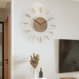 Kelora | Modern Silent Wall Clock with Acrylic and Wood
