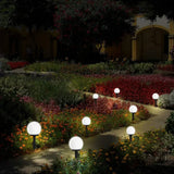 Meliora | Decorative Solar Globe Light Set of 3 with Warm Glow for Contemporary and Classic Gardens