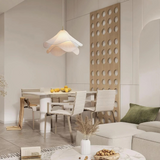 Almirae | Japandi Fabric Pendant Light with Warm Glow for Modern Interiors