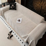 Zentor | Herringbone Sofa Cover Luxury Anti Slip Couch Cover Microfibre Throw for Living Room and Home Decor