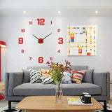 Trevix | Modern Wall Clock 3D Modern Large Decorative Clock with Silent Movement for Home Interiors