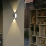 Vaselle | Nordic Up Down LED Outdoor Wall Light with Frosted Acrylic and IP65 Waterproof Aluminium Design