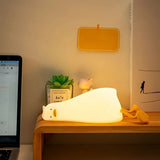 Amoura | Cute LED Night Light Rechargeable Soft Silicone Bedside Lamp