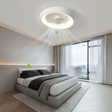 Pelor | Modern Minimalist Ceiling Fan with Stepless Dimmable LED and Remote Control for Bedroom and Living Room