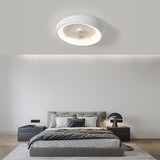 Pelor | Modern Minimalist Ceiling Fan with Stepless Dimmable LED and Remote Control for Bedroom and Living Room