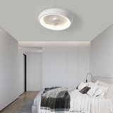 Pelor | Modern Minimalist Ceiling Fan with Stepless Dimmable LED and Remote Control for Bedroom and Living Room
