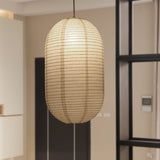 Aurevinae | Contemporary Paper Fabric Pendant Light with Soft Glow for Dining Rooms and Bedrooms